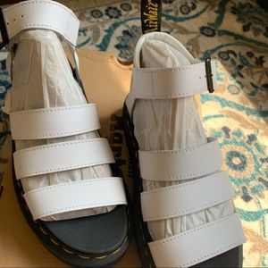 Dr Martens Blaire sandals in white